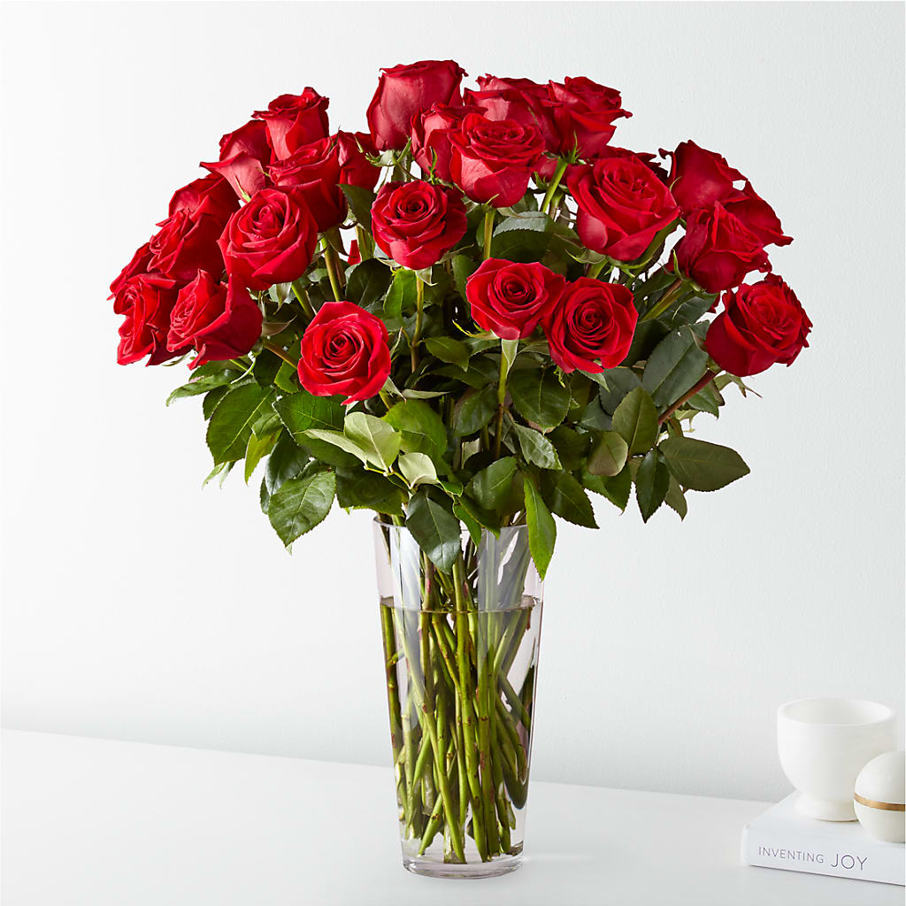 Long Stem Red Rose Bouquet – DW FLORALS & GIFTS OF SANTA FE, Santa Fe TX