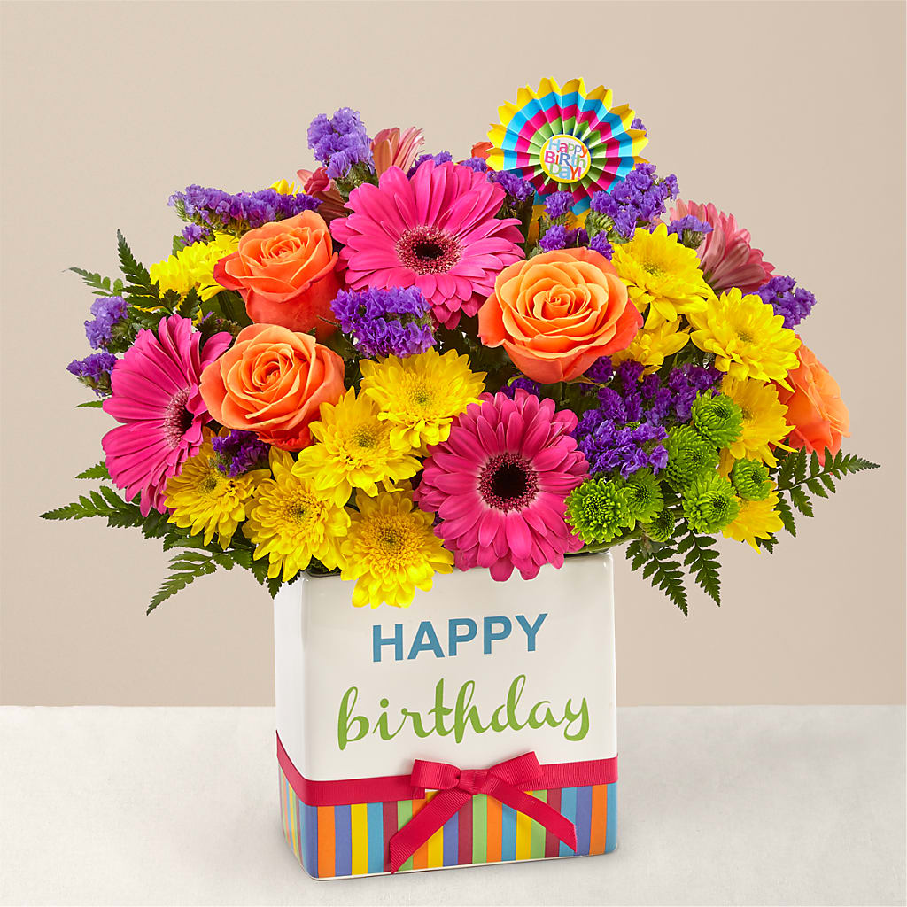 Birthday Brights Bouquet – DW FLORALS & GIFTS OF SANTA FE, Santa Fe TX
