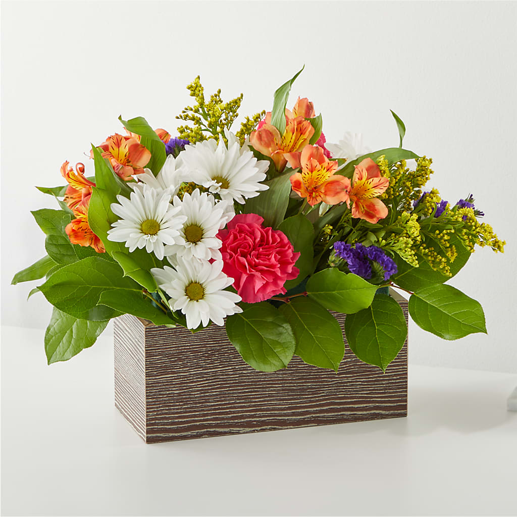 Oopsie Daisy Box Bouquet – DW FLORALS & GIFTS OF SANTA FE, Santa Fe TX