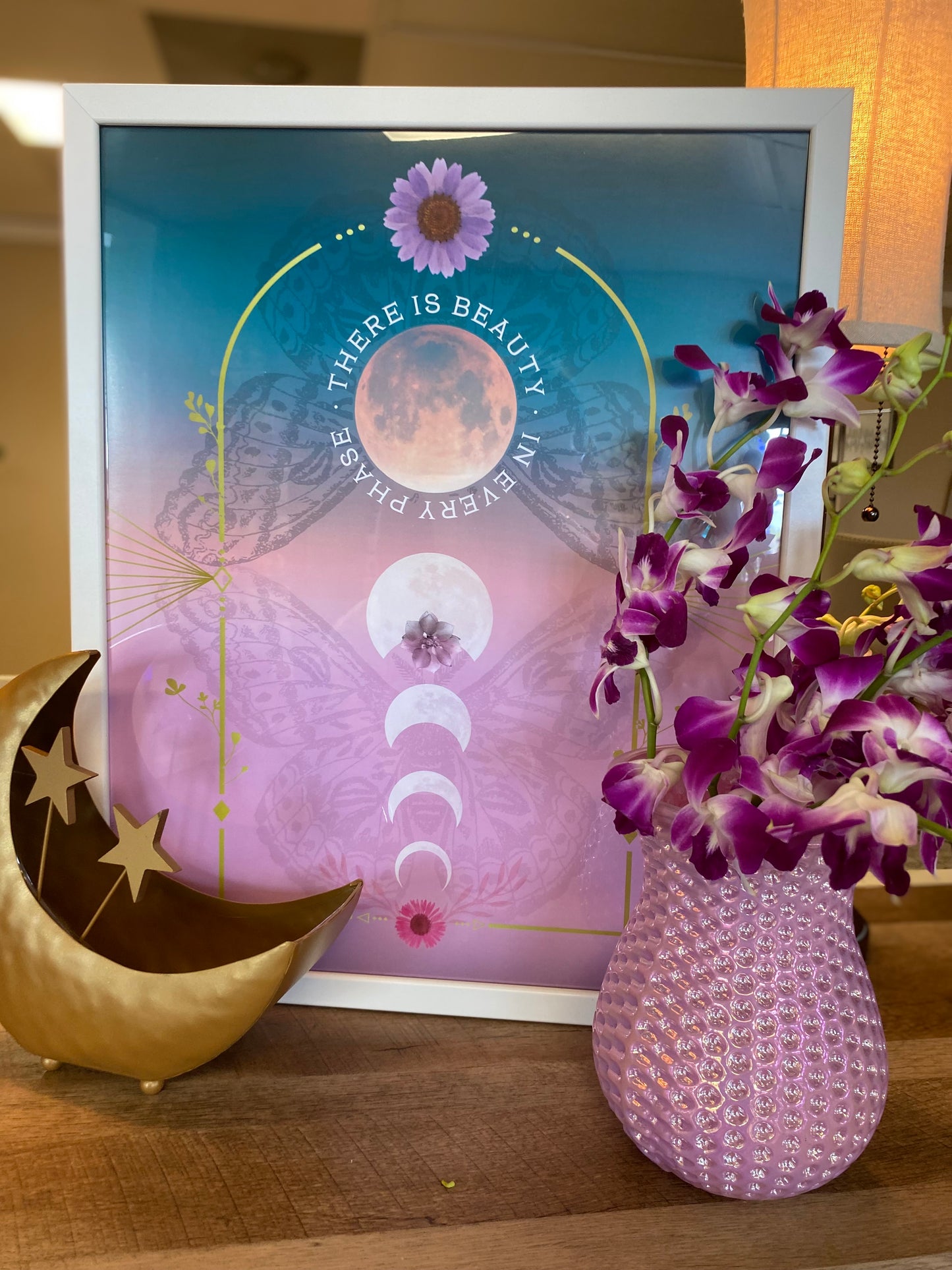 There Is Beauty In Every Phase Framed Poster. – DW FLORALS & GIFTS OF SANTA FE, Santa Fe TX