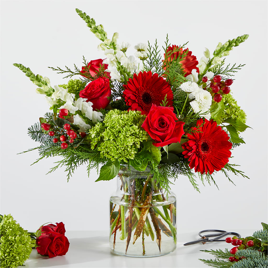 Merry Moment Bouquet – A Florist Original – DW FLORALS & GIFTS OF SANTA FE, Santa Fe TX