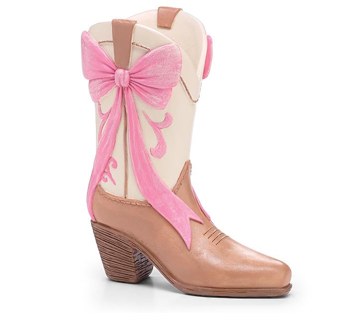 Pink Bow Cowgirl Mini Boot Vase – DW FLORALS & GIFTS OF SANTA FE, Santa Fe TX