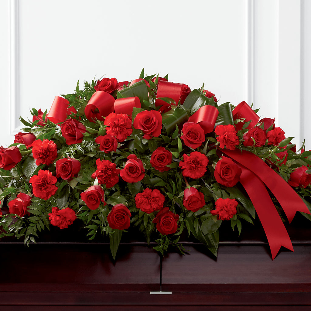 Tribute of Life Casket Spray – DW FLORALS & GIFTS OF SANTA FE, Santa Fe TX