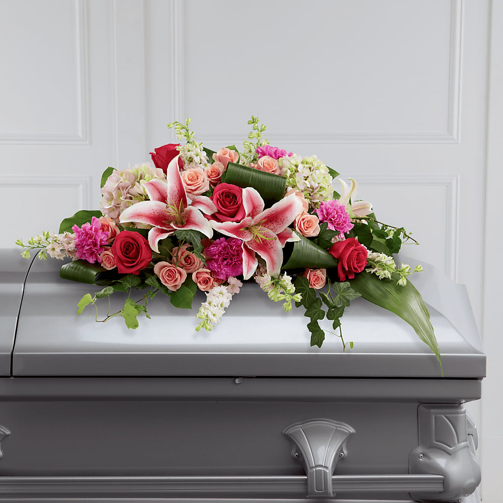 Splendid Grace Casket Spray – DW FLORALS & GIFTS OF SANTA FE, Santa Fe TX