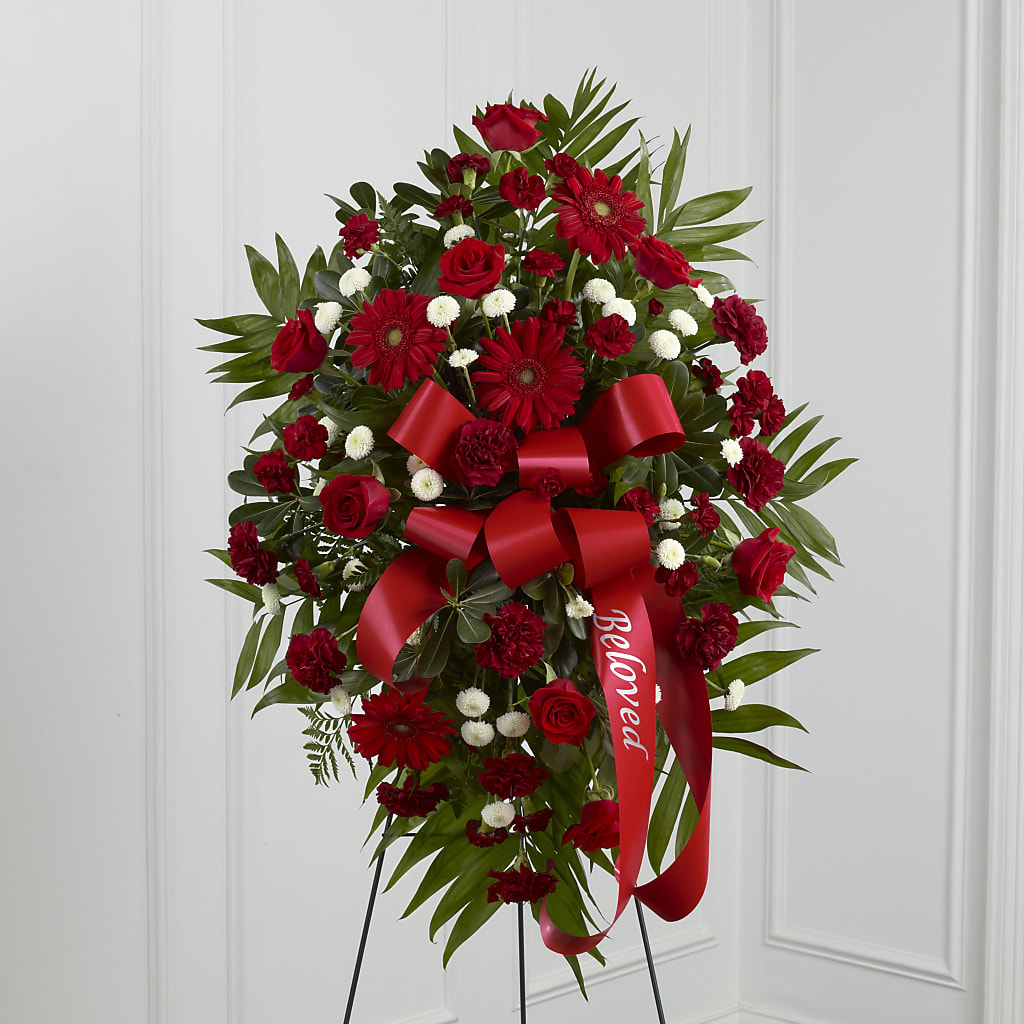 Treasured Memories Standing Spray – DW FLORALS & GIFTS OF SANTA FE, Santa Fe TX