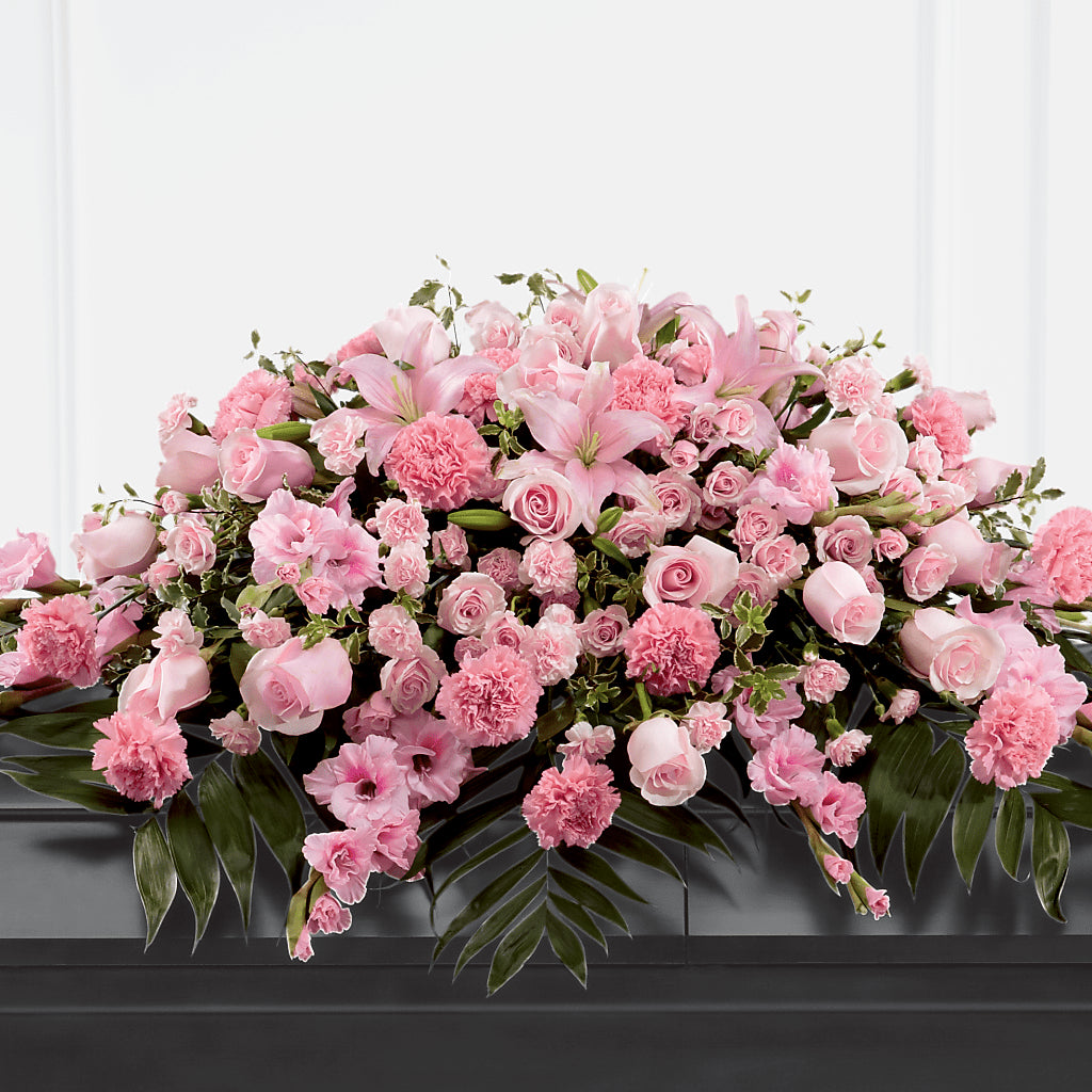 Garden of Comfort Casket Spray (Standard) – DW FLORALS & GIFTS OF SANTA FE, Santa Fe TX