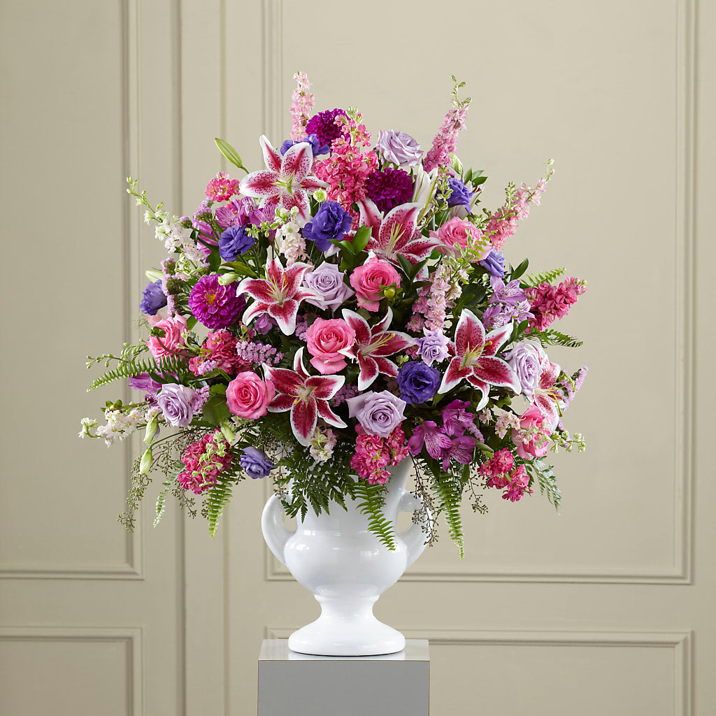 Peaceful Tribute Arrangement – DW FLORALS & GIFTS OF SANTA FE, Santa Fe TX