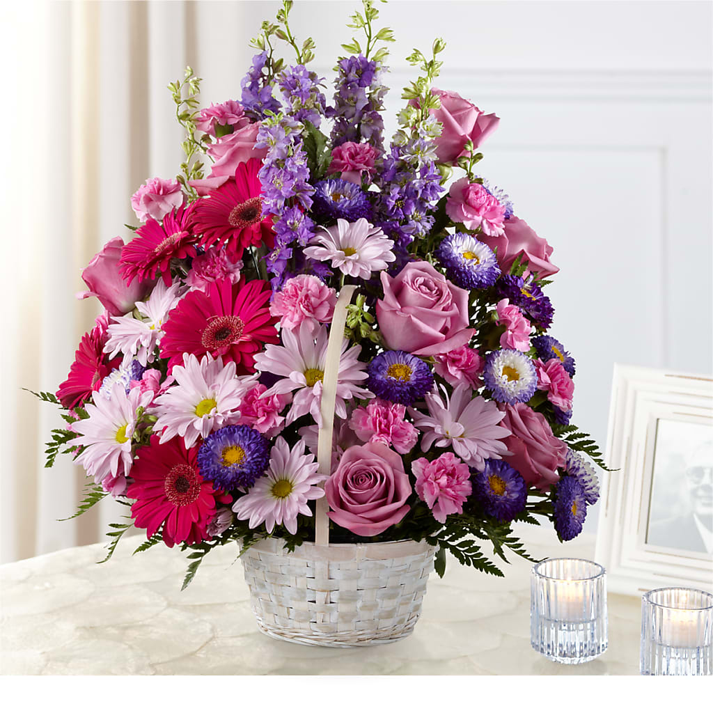 Pastel Peace Basket – DW FLORALS & GIFTS OF SANTA FE, Santa Fe TX