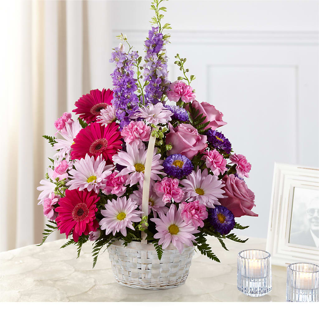 Pastel Peace Basket – DW FLORALS & GIFTS OF SANTA FE, Santa Fe TX