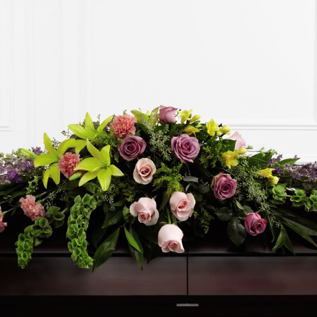 Forever Beloved Casket Spray – DW FLORALS & GIFTS OF SANTA FE, Santa Fe TX