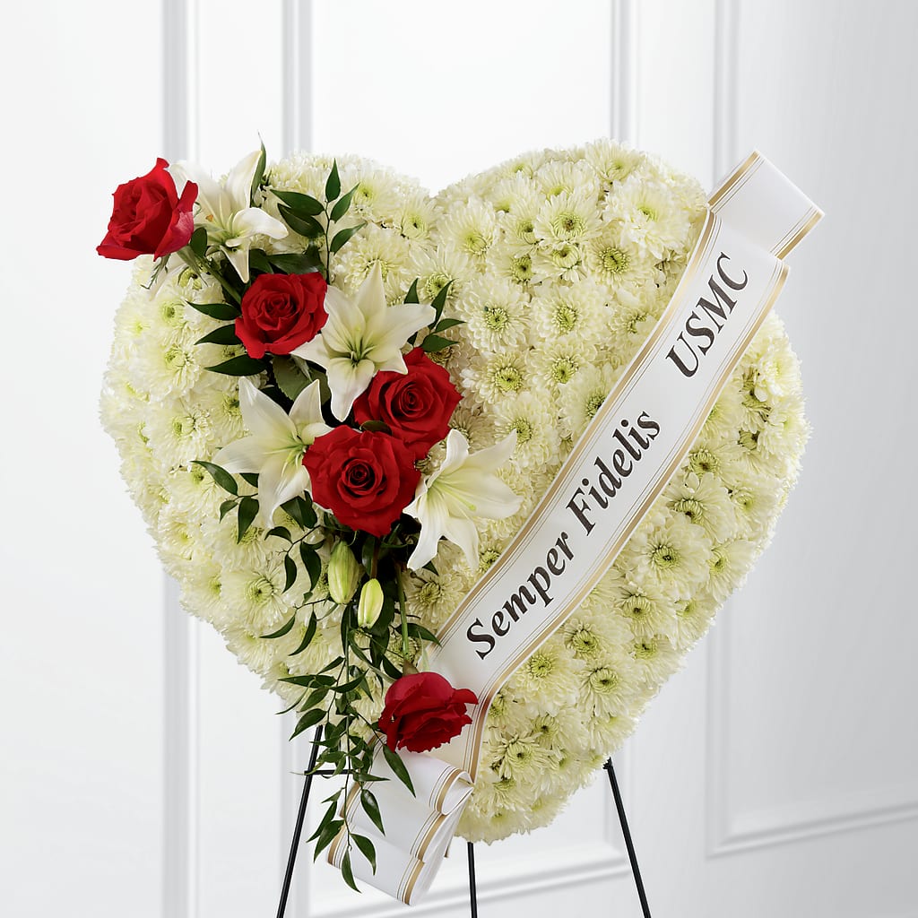 Heartfelt Hero Standing Heart – DW FLORALS & GIFTS OF SANTA FE, Santa Fe TX