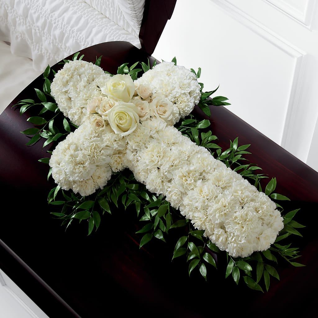 Peaceful Memories Casket Spray (Standard) – DW FLORALS & GIFTS OF SANTA FE, Santa Fe TX