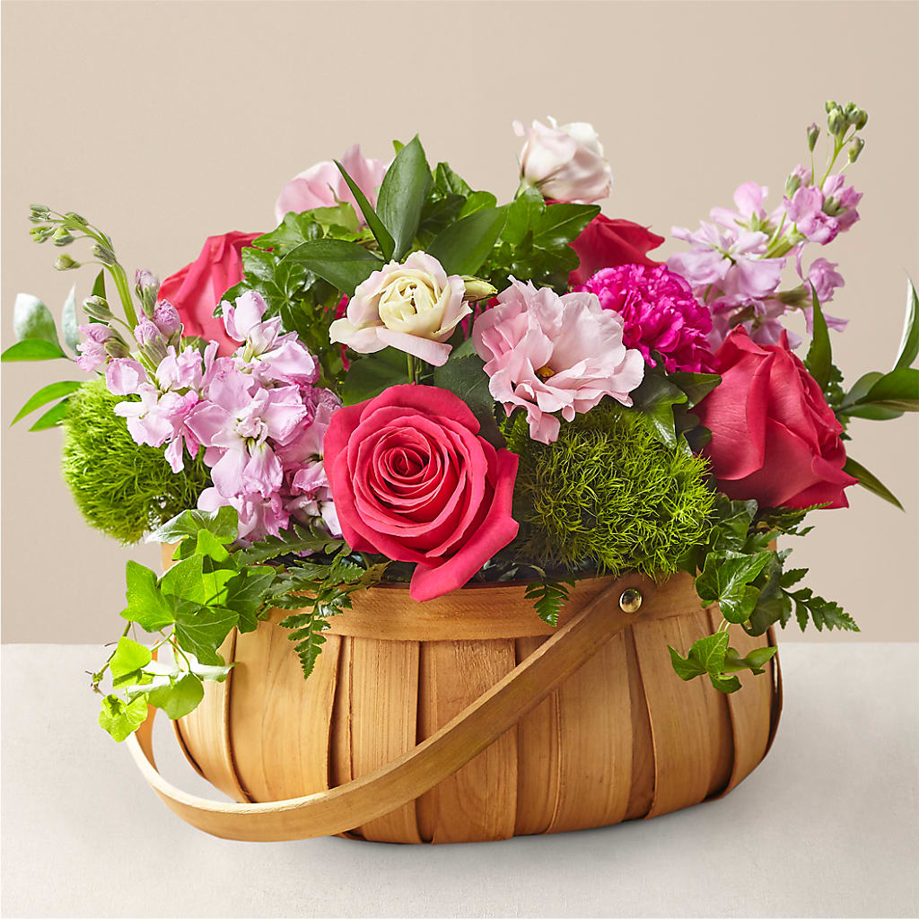 Radiance in Bloom Basket – DW FLORALS & GIFTS OF SANTA FE, Santa Fe TX