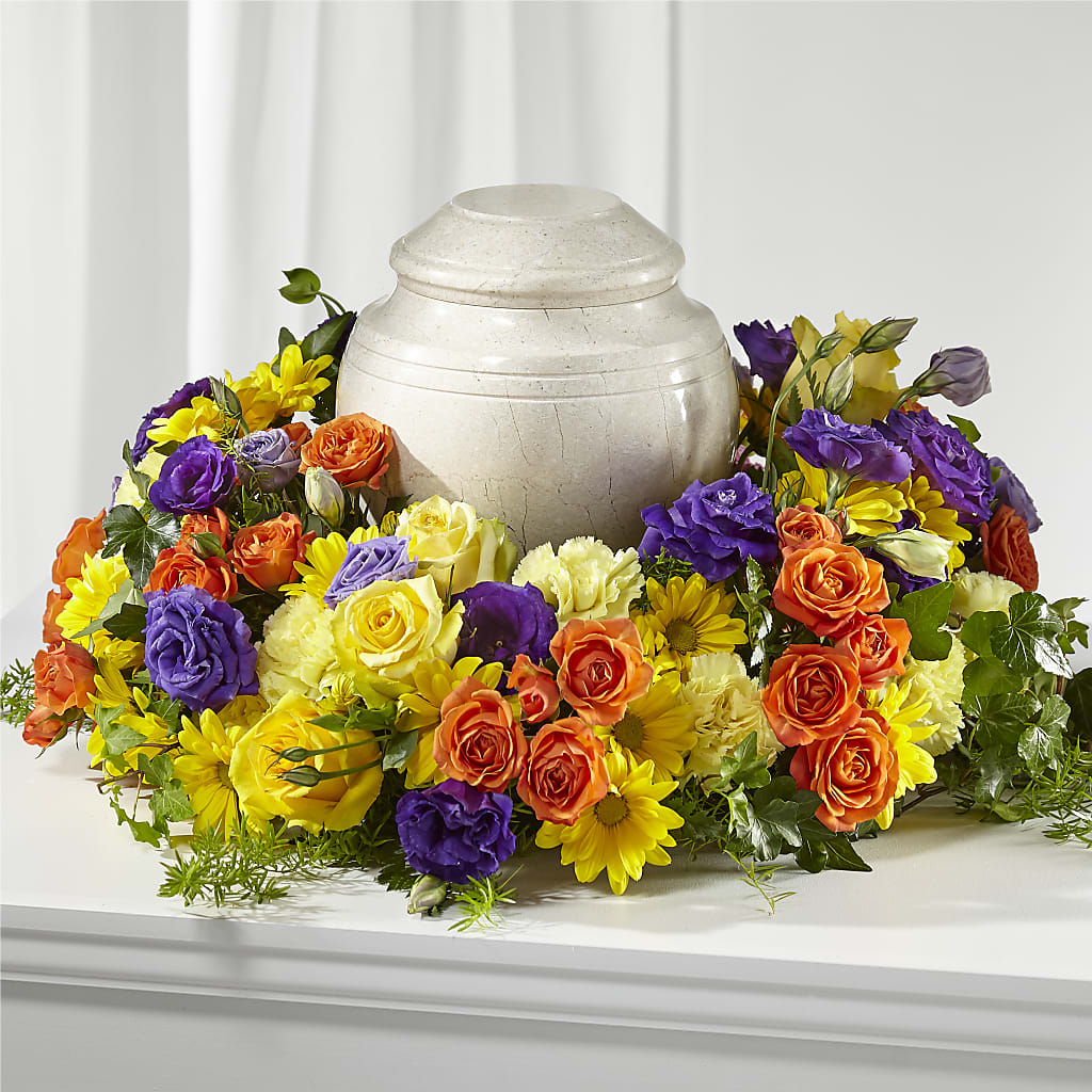 Blossoms of Remembrance Cremation Adornment – DW FLORALS & GIFTS OF SANTA FE, Santa Fe TX