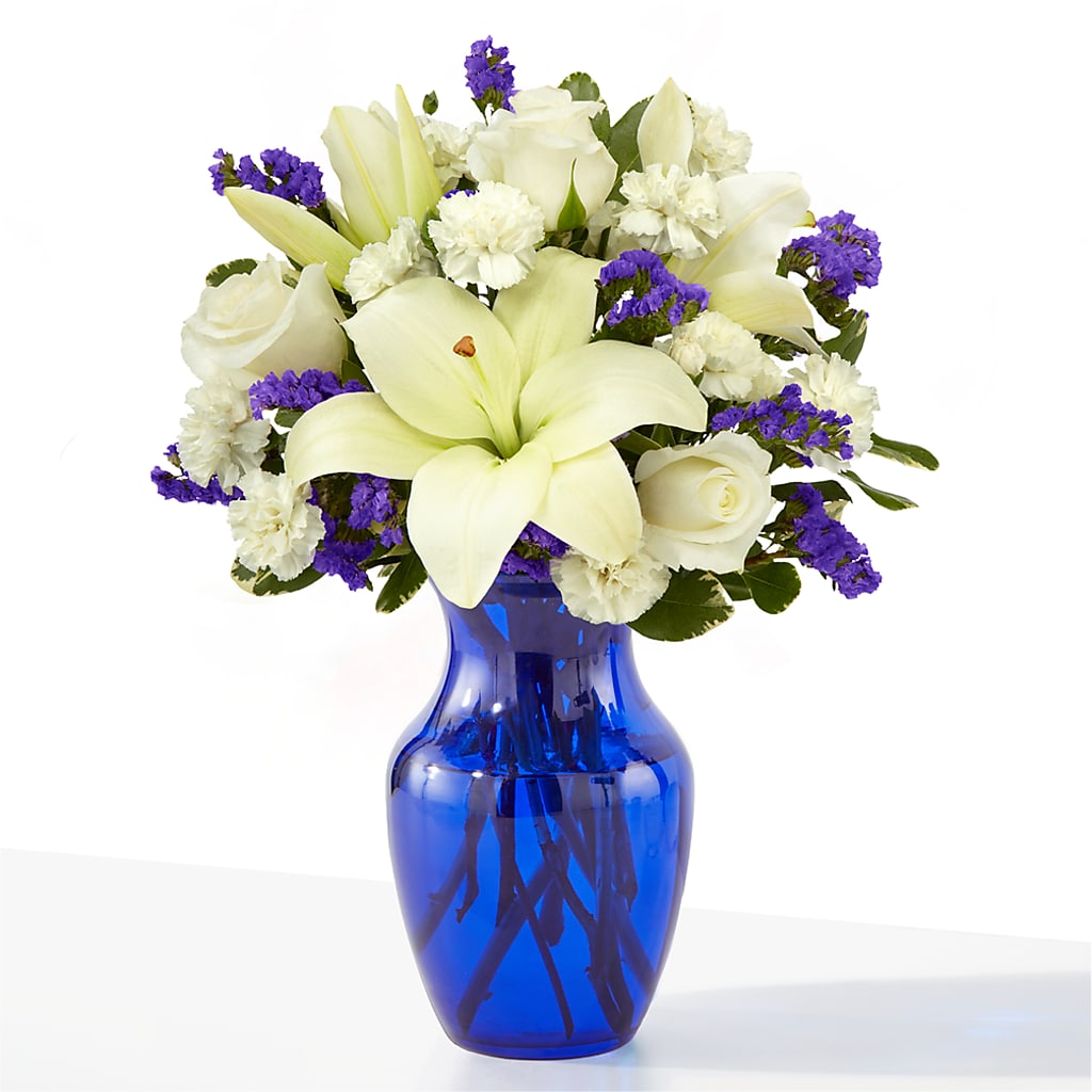 Sapphire Rush Bouquet – DW FLORALS & GIFTS OF SANTA FE, Santa Fe TX