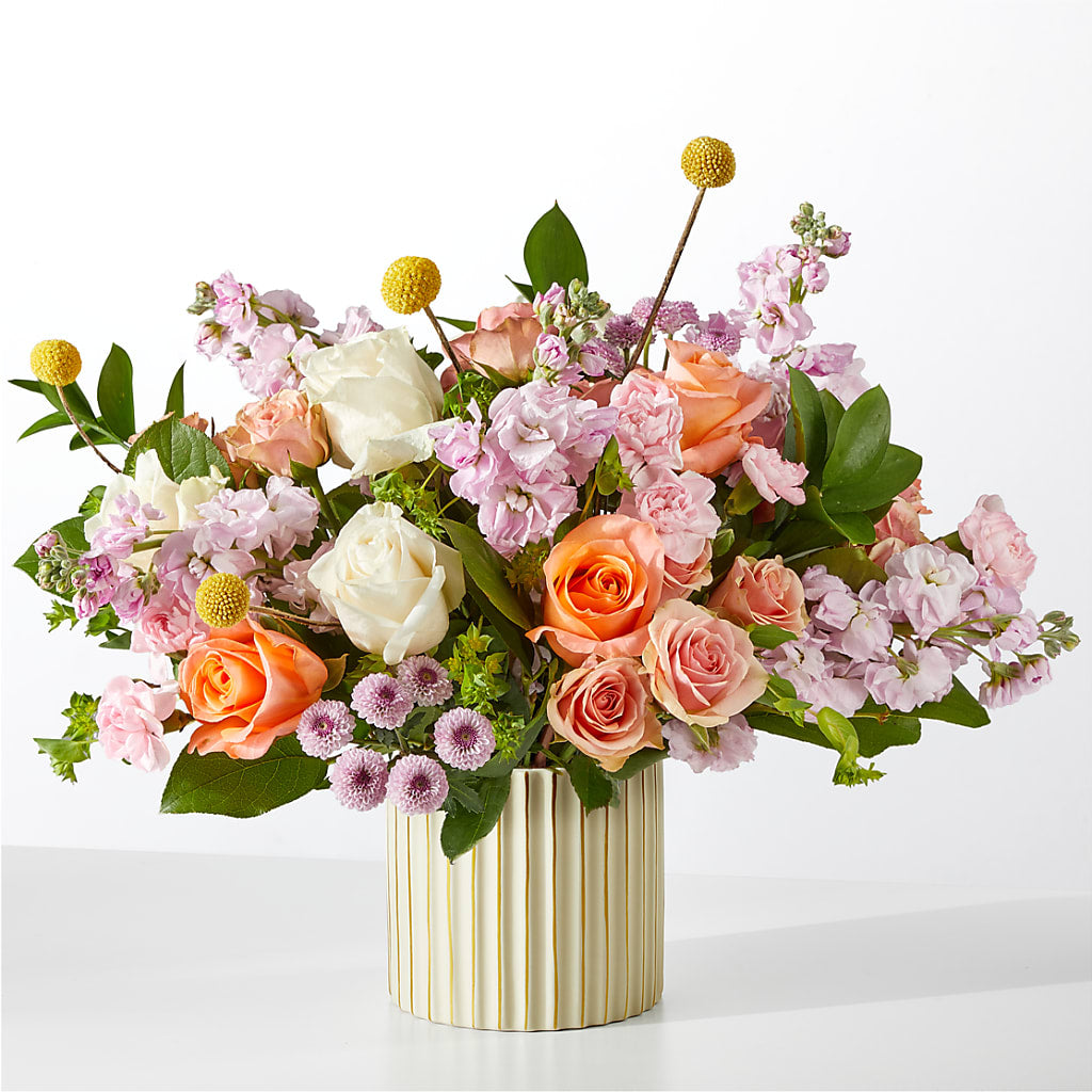 French Market Bouquet with Ivory Vase – DW FLORALS & GIFTS OF SANTA FE, Santa Fe TX