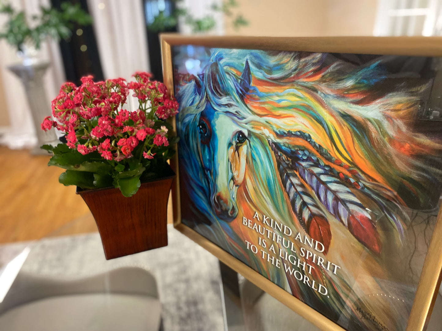 A kind and beautiful spirit framed poster.