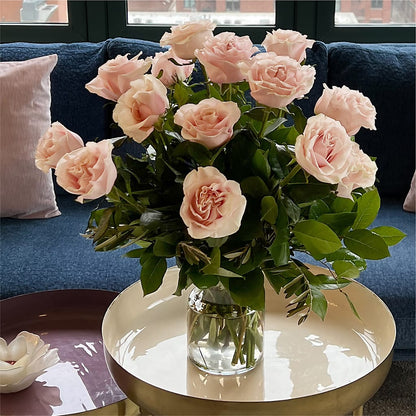 Long Stem Pink Rose Bouquet – DW FLORALS & GIFTS OF SANTA FE, Santa Fe TX