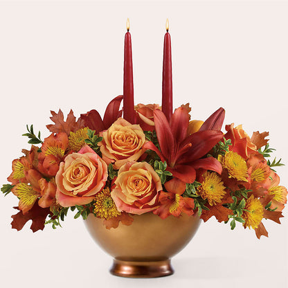 Harvest Table Centerpiece – DW FLORALS & GIFTS OF SANTA FE, Santa Fe TX