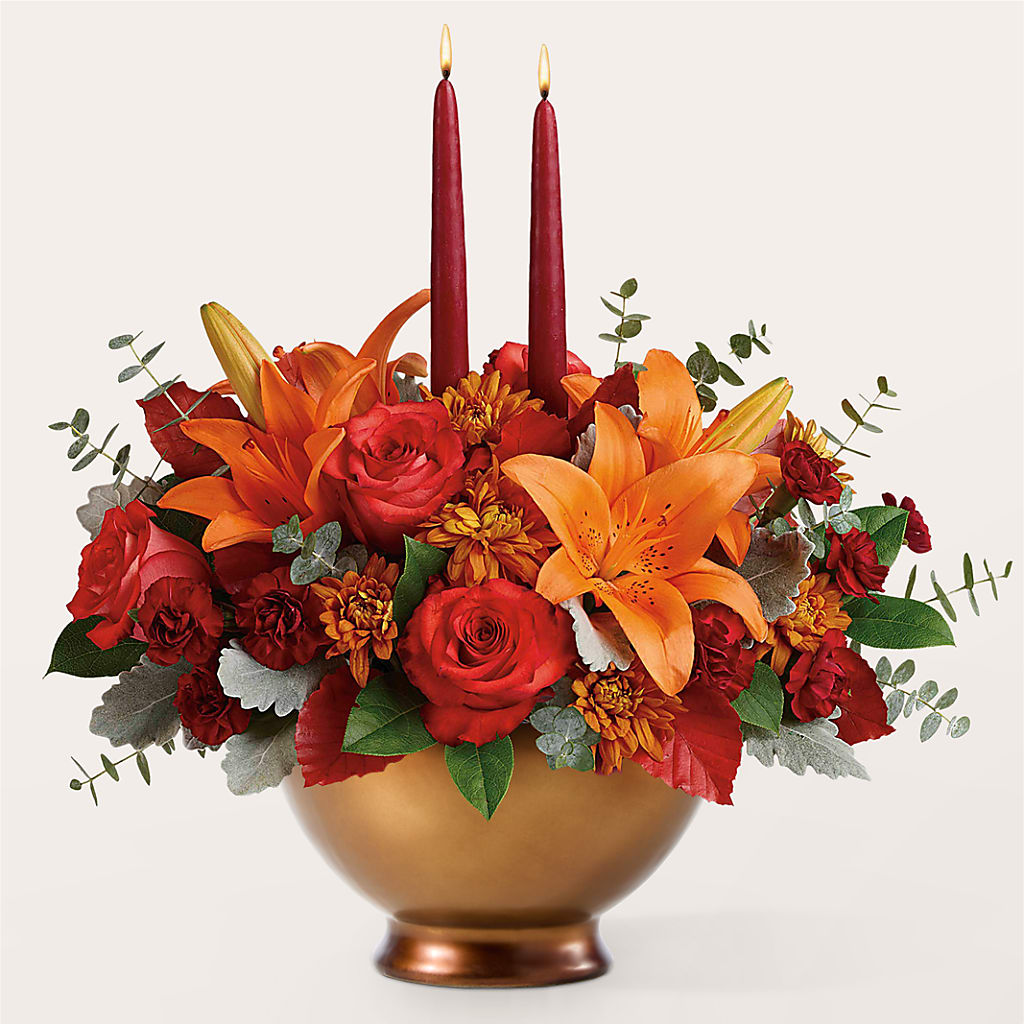 Fruits of Fall Centerpiece – DW FLORALS & GIFTS OF SANTA FE, Santa Fe TX