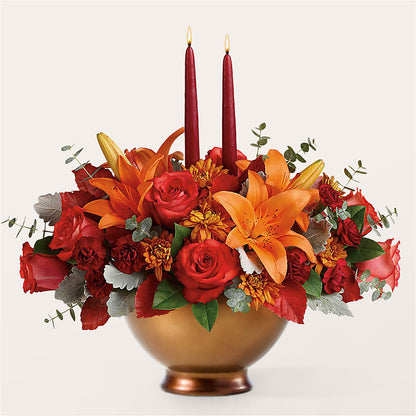 Fruits of Fall Centerpiece – DW FLORALS & GIFTS OF SANTA FE, Santa Fe TX
