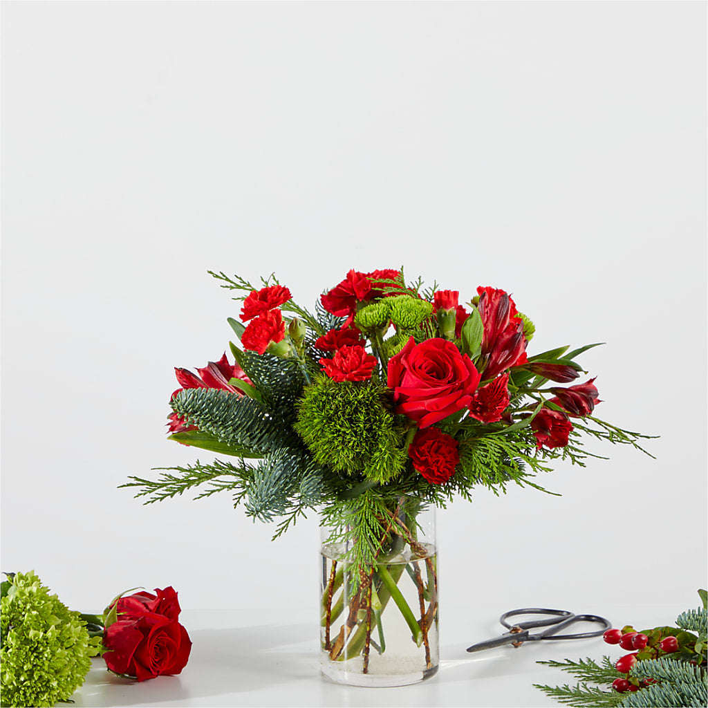 Merry Moment Bouquet – A Florist Original – DW FLORALS & GIFTS OF SANTA FE, Santa Fe TX