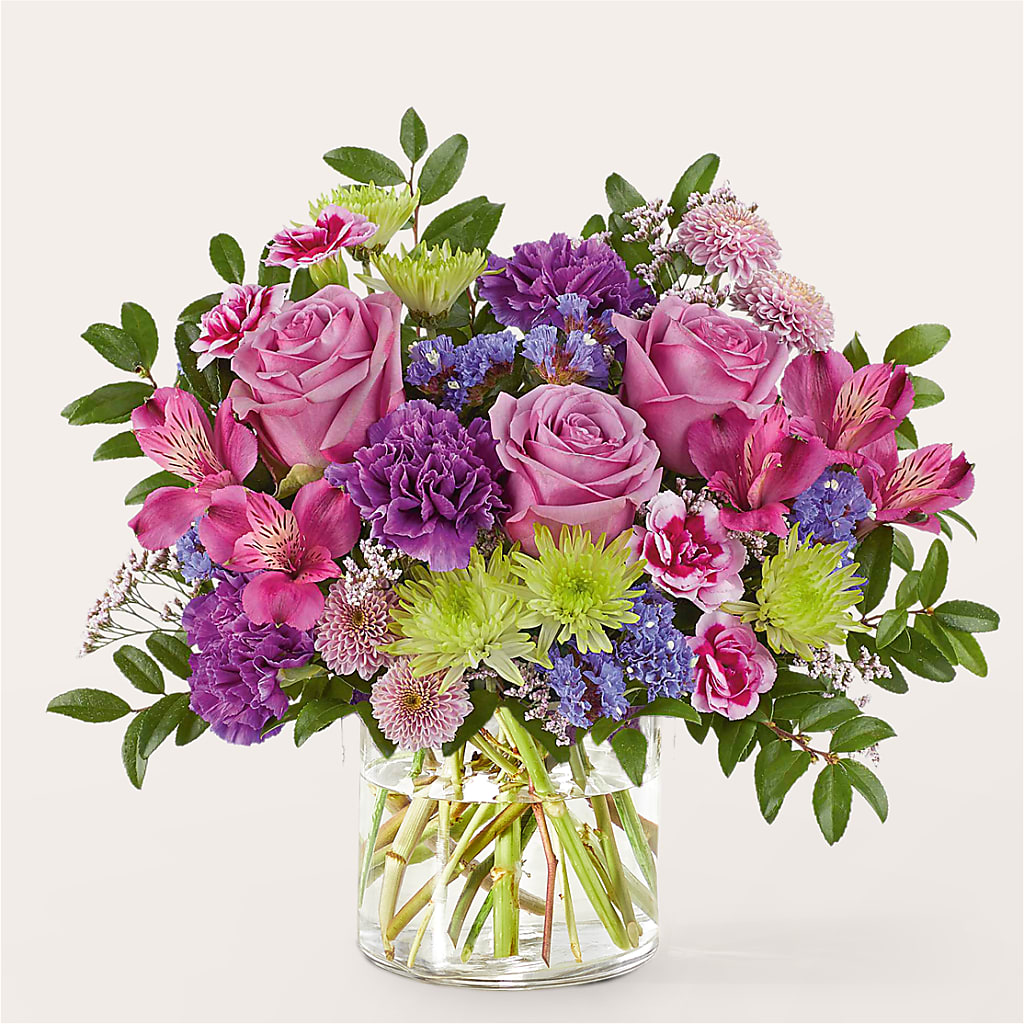Glass Half Full Bouquet – DW FLORALS & GIFTS OF SANTA FE, Santa Fe TX