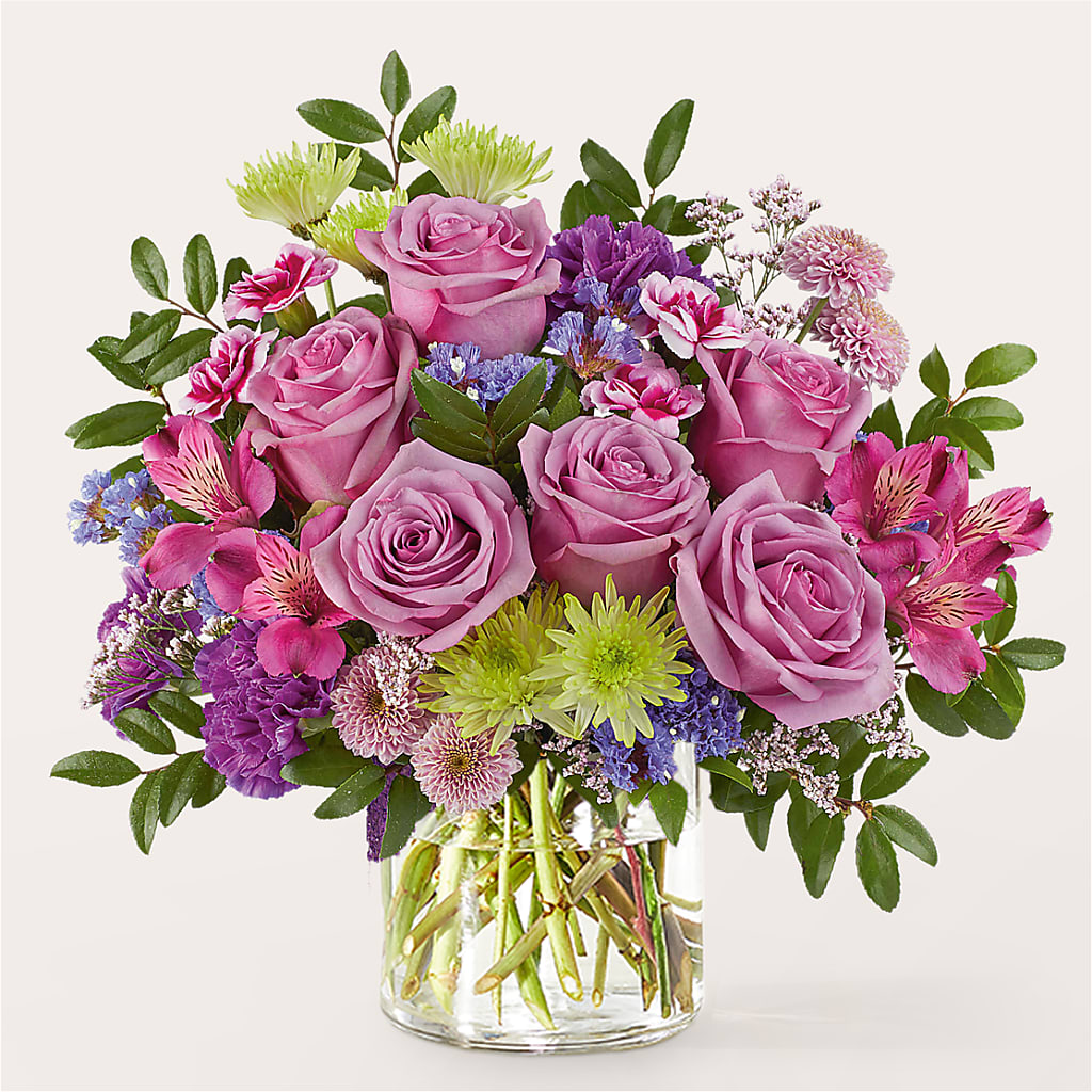 Glass Half Full Bouquet – DW FLORALS & GIFTS OF SANTA FE, Santa Fe TX