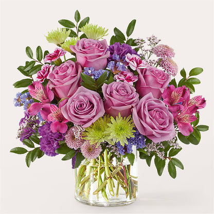 Glass Half Full Bouquet – DW FLORALS & GIFTS OF SANTA FE, Santa Fe TX