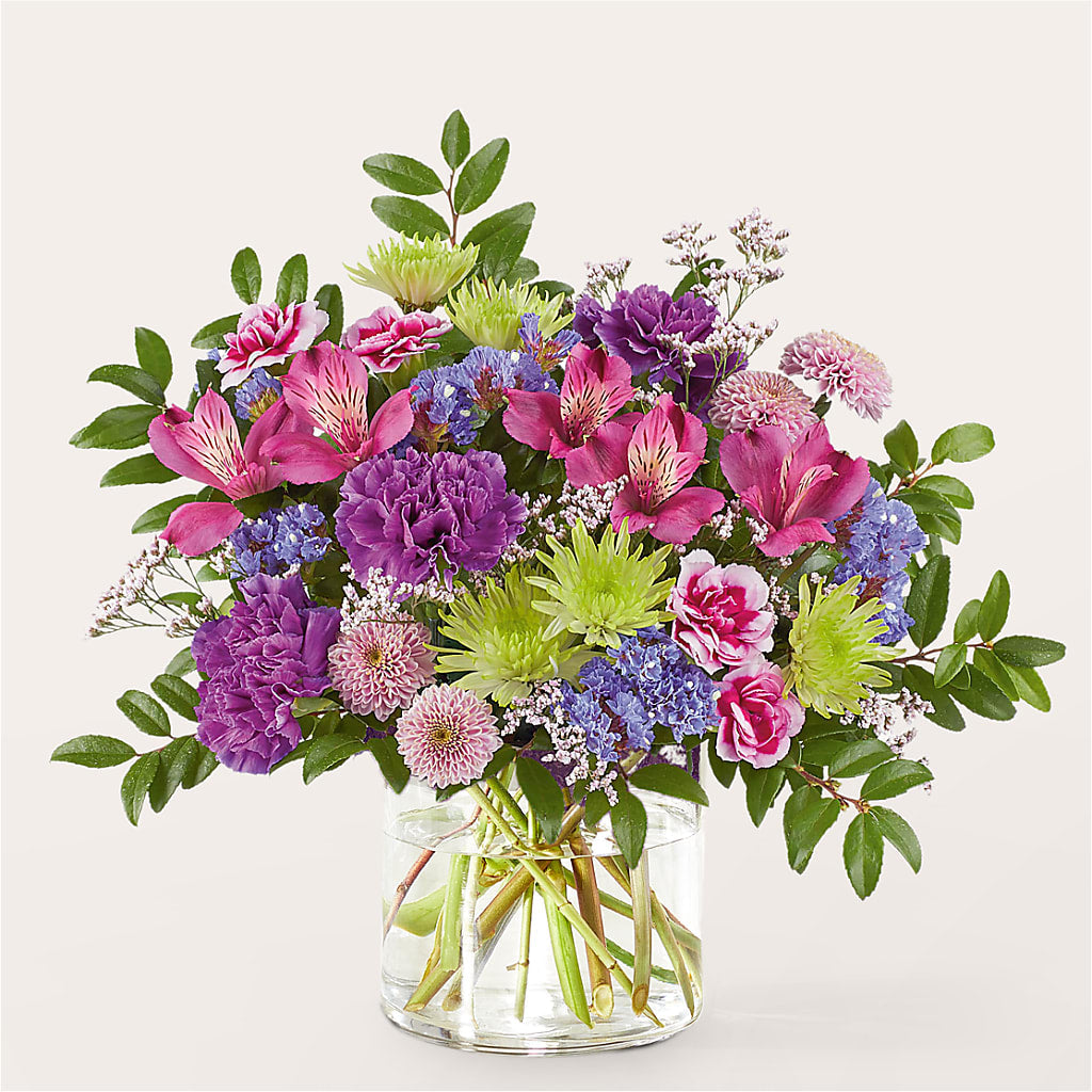 Glass Half Full Bouquet – DW FLORALS & GIFTS OF SANTA FE, Santa Fe TX