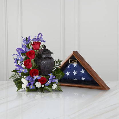 Patriotic Tribute Arrangement – DW FLORALS & GIFTS OF SANTA FE, Santa Fe TX