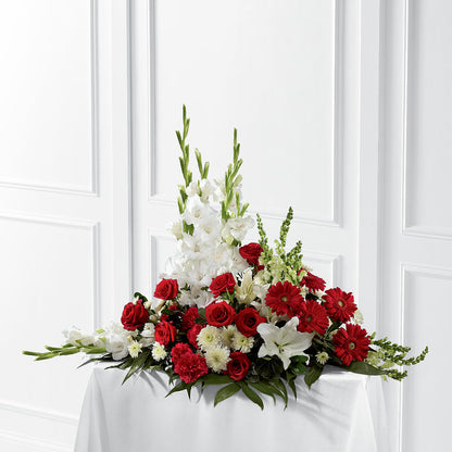Crimson & White Arrangement – DW FLORALS & GIFTS OF SANTA FE, Santa Fe TX
