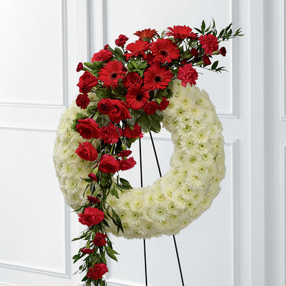Graceful Tribute Wreath – DW FLORALS & GIFTS OF SANTA FE, Santa Fe TX