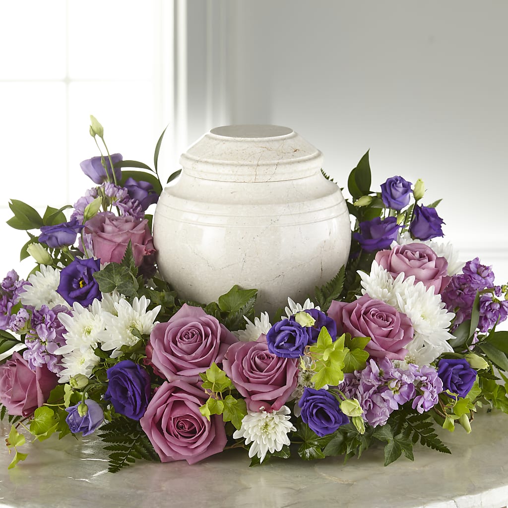 Blooming Sympathy Cremation Adornment – DW FLORALS & GIFTS OF SANTA FE, Santa Fe TX