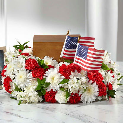 Spirit of Patriotism Cremation Adornment – DW FLORALS & GIFTS OF SANTA FE, Santa Fe TX