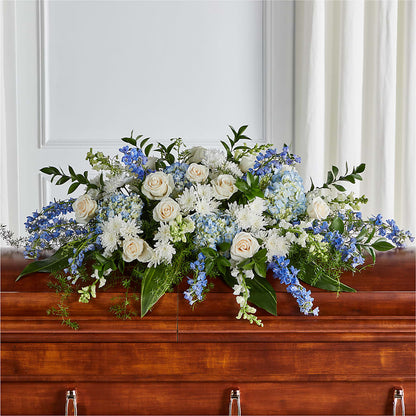 Timeless Essence Casket Spray – DW FLORALS & GIFTS OF SANTA FE, Santa Fe TX
