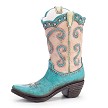 Turquoise and Pink Cowgirl Boot Vase – DW FLORALS & GIFTS OF SANTA FE, Santa Fe TX