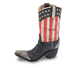 USA Cowboy Boot Vase – DW FLORALS & GIFTS OF SANTA FE, Santa Fe TX