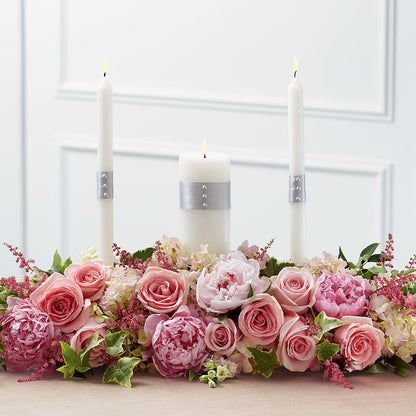 Worldwide Romance Unity Candle Arrangement – DW FLORALS & GIFTS OF SANTA FE, Santa Fe TX